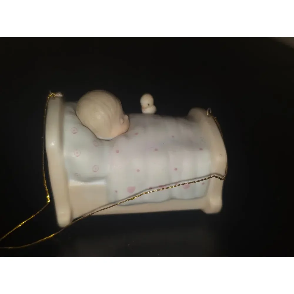 Precious Moments Blessed Are The Pure In Heart 1983 Enesco Baby Crib Ornament